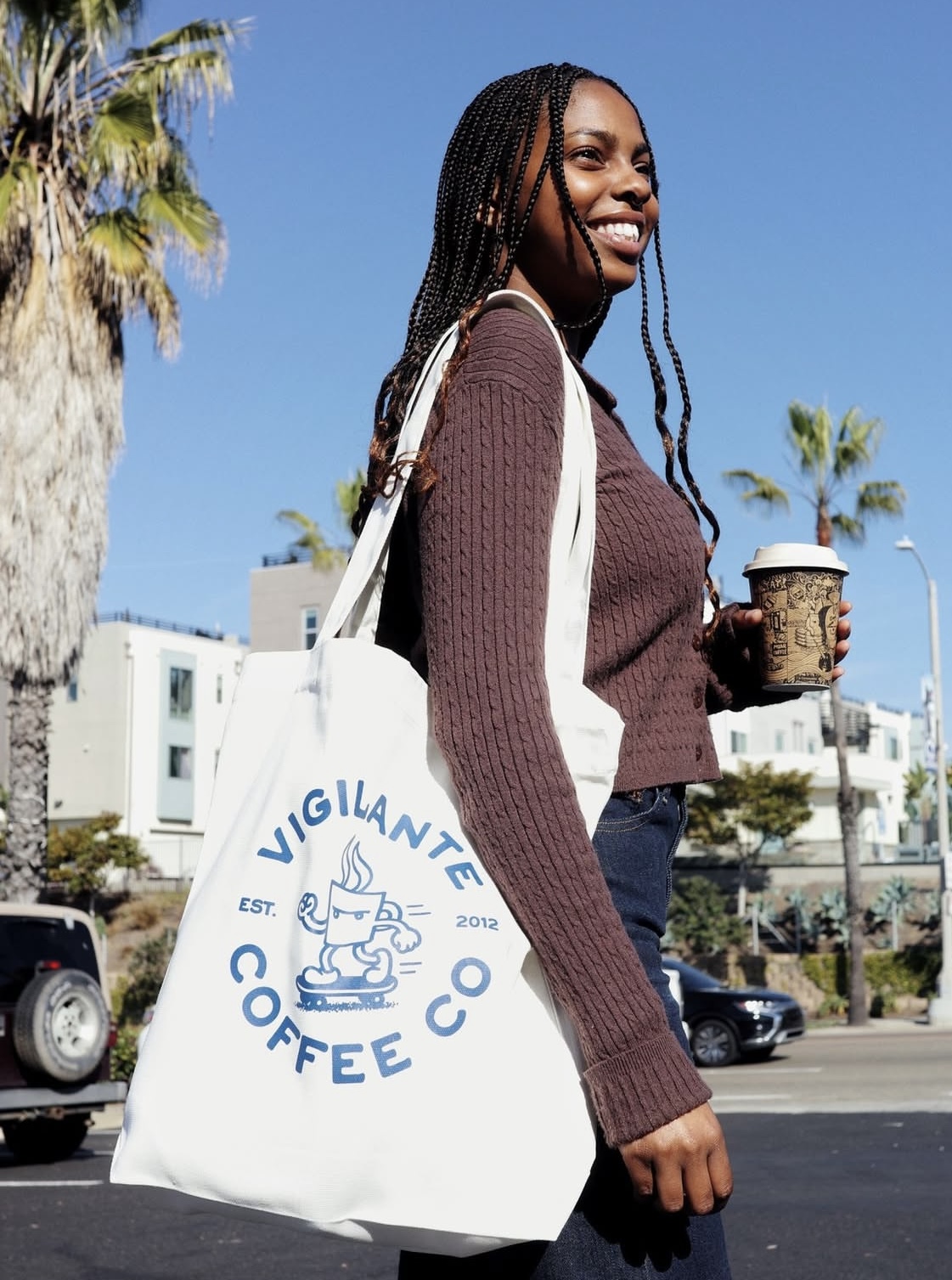 Vigilante Coffee tote